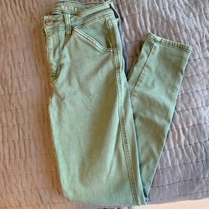 American Eagle Skinny Jeans- Army Green